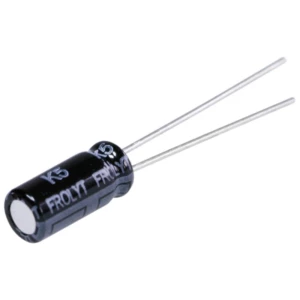Frolyt E-RF3068 elektrolitski kondenzator radijalno ožičen  2.5 mm 10 µF 25 V 20 % (Ø x D) 5.5 mm x 12 mm 1 St. slika