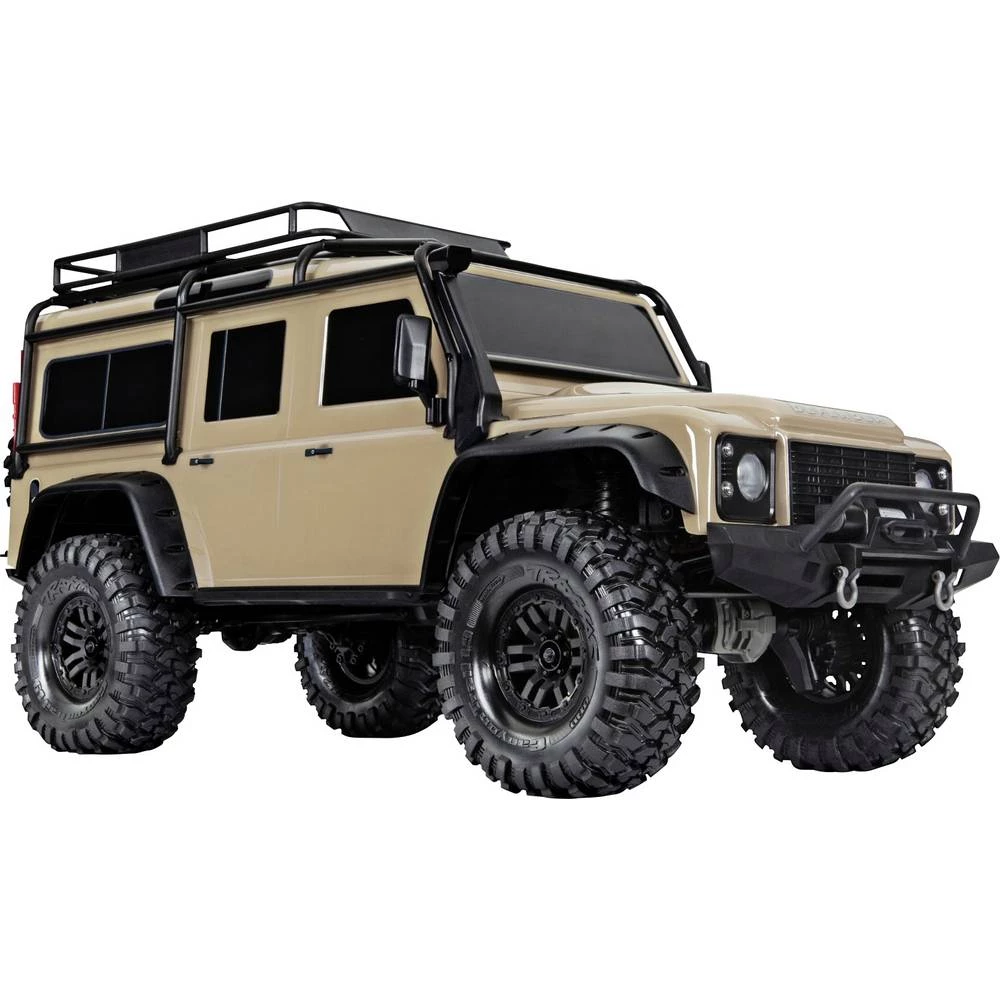 Traxxas TRX-4 Land Rover Defender s četkama 1:10 RC model automobila električni crawler pogon na sva četiri kotača (4wd) slika