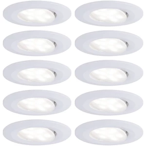 LED ugradno svjetlo za kupaonicu 10-dijelni komplet 60 W Neutralno-bijela Paulmann 99922 Calla Mat-bijela slika