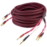 Dynavox 207299  audio priključni kabel [2x banana utikač - 2x banana utikač] 5 m crna/crvena