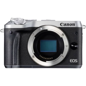 Sistemska kamera Canon EOS M6 Kućište 24.2 MPix Srebrna WiFi, Bluetooth, Full HD video zapis slika