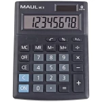 Maul MC 8 stolni kalkulator crna Zaslon (broj mjesta): 8 baterijski pogon, solarno napajanje