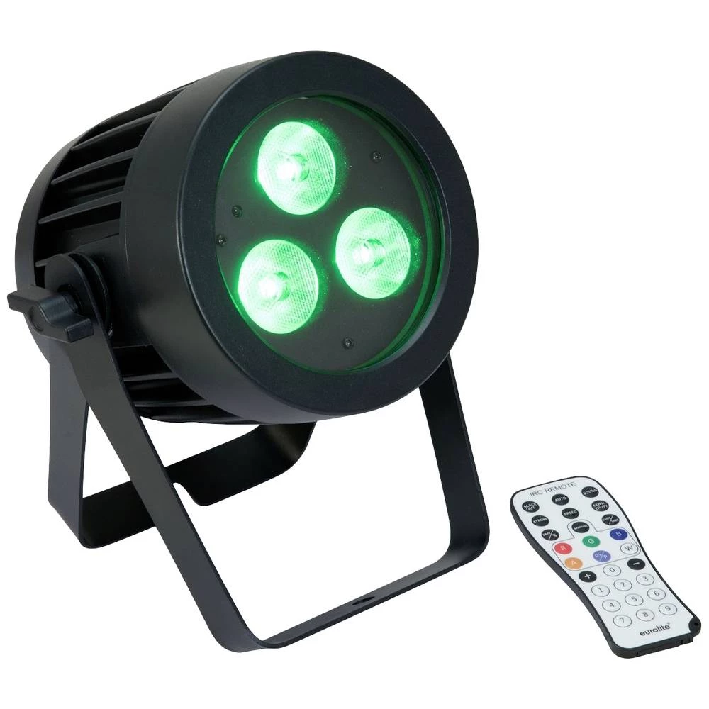 Eurolite LED IP PAR 3x9W SCL Spot DMX LED farovi Broj LED: 3 9 W crna slika