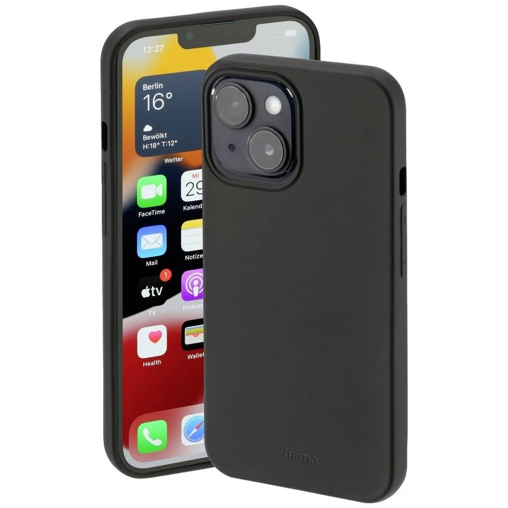 Maska &quot,Finest Feel&quot, za Apple iPhone 13, crna Hama Finest Feel etui Apple  crna slika