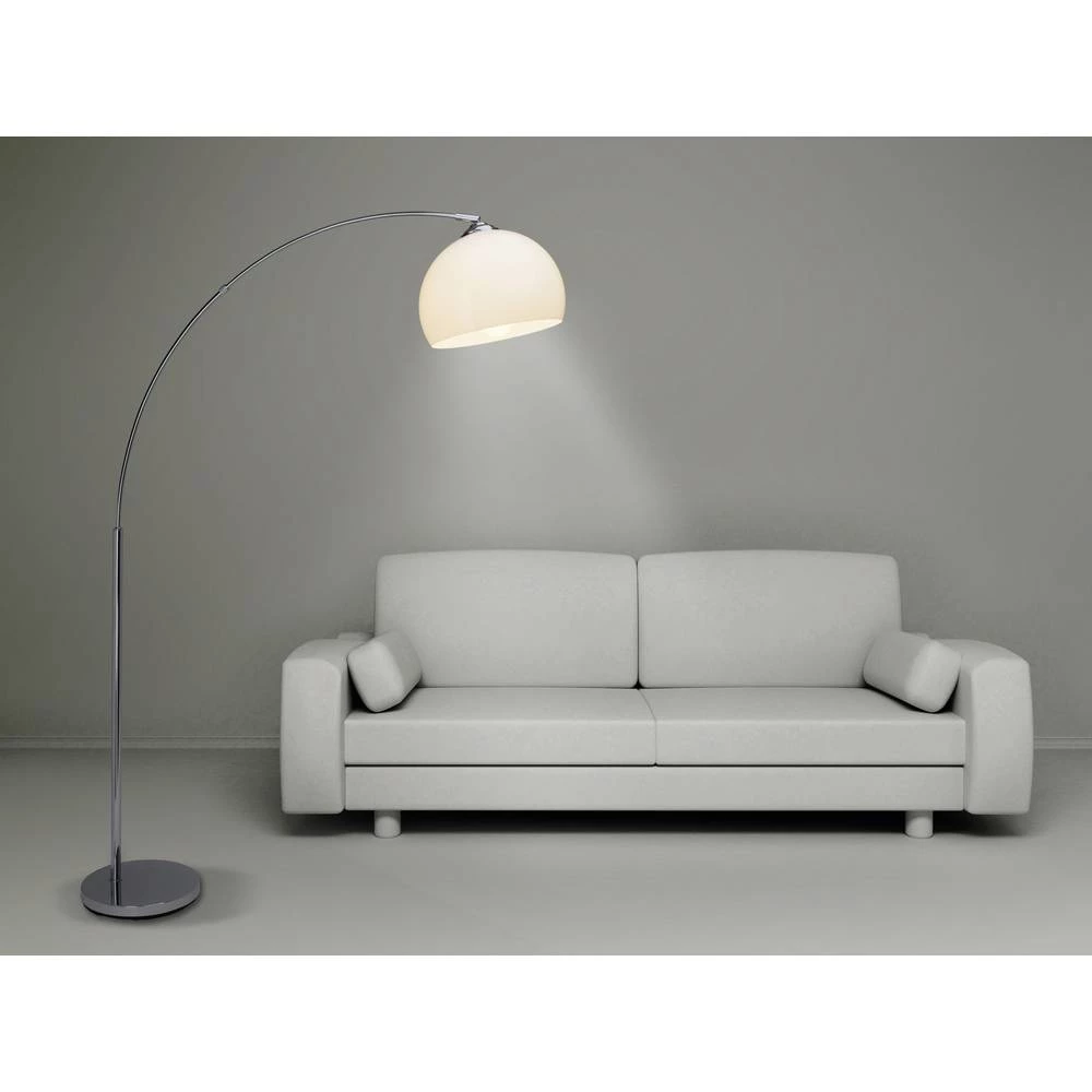 Brilliant Vessa 92940/75 podna svjetiljka E27 60 W krom boja, bijela slika