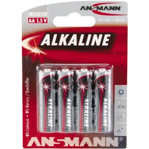 mignon (AA) baterija alkalno-manganov Ansmann LR06 Red-Line 1.5 V 4 St. slika