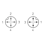 Priključni kabel za senzor/aktivator M12 Ravni muški konektor 5 m Broj polova: 4 Lutronic 1091 1210 1200 04 002 5m 1 ST