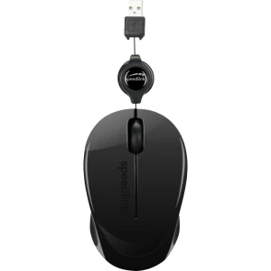 SpeedLink BEENIE USB miš Optički S kabelskim kolutom za uvlačenje Crna slika