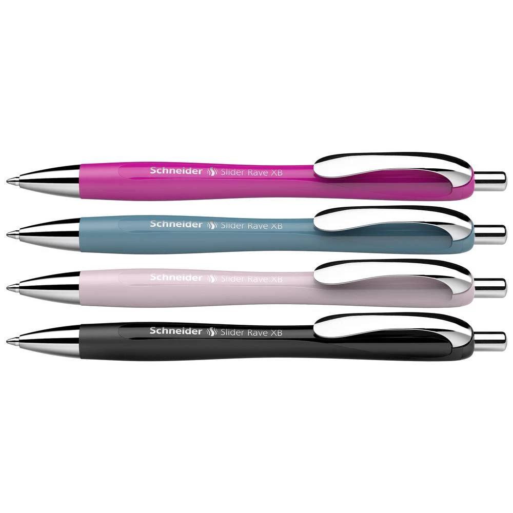 Schneider Schreibgeräte 4 St. Slider Rave XB 132564 kemijska olovka 0.7 mm Boja napisanog teksta: plava boja N/A slika