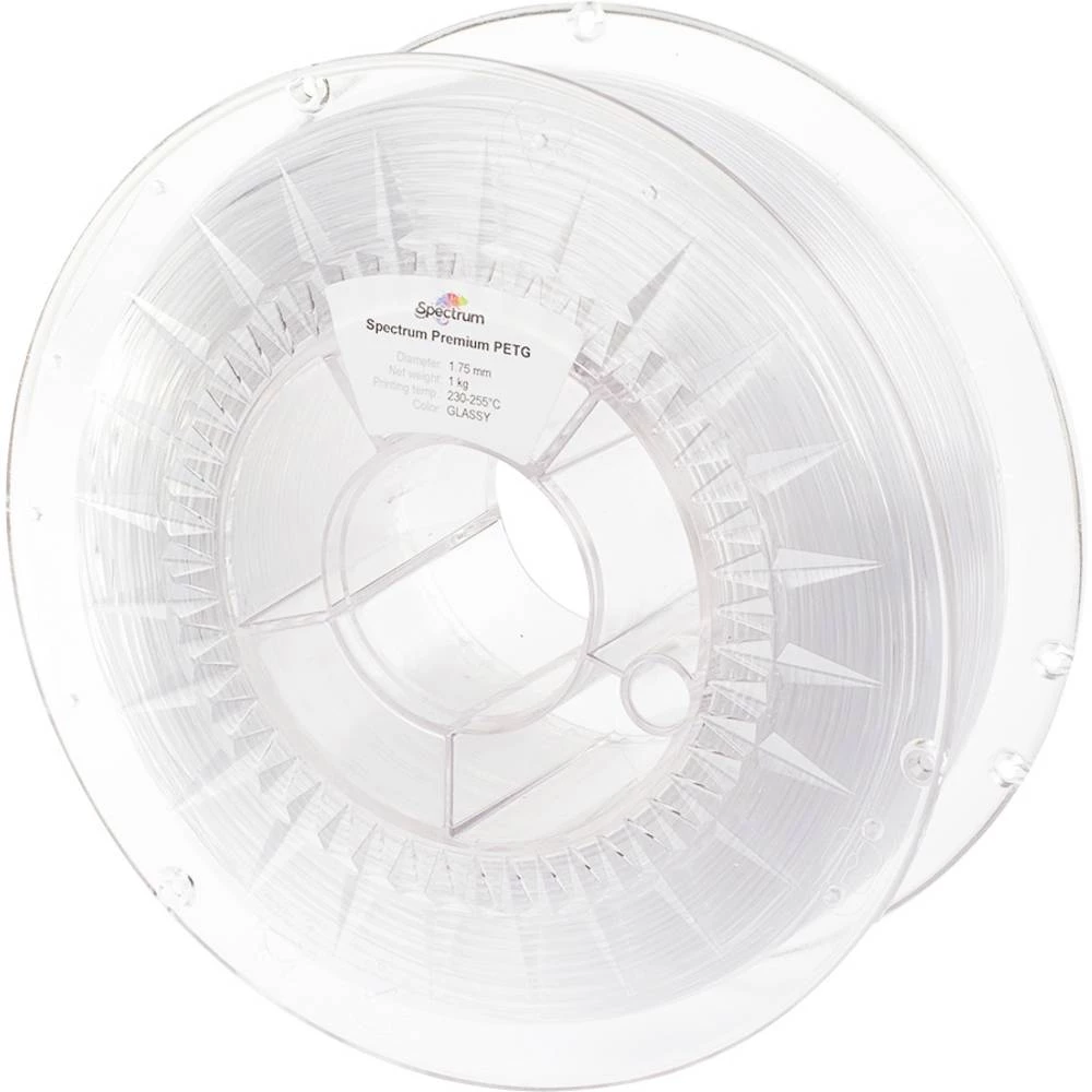 Spectrum Filaments 80434 PET-G Premium 3D pisač filament PETG kemijski otporan 1.75 mm 2000 g staklo, prozirna 1 kom. slika