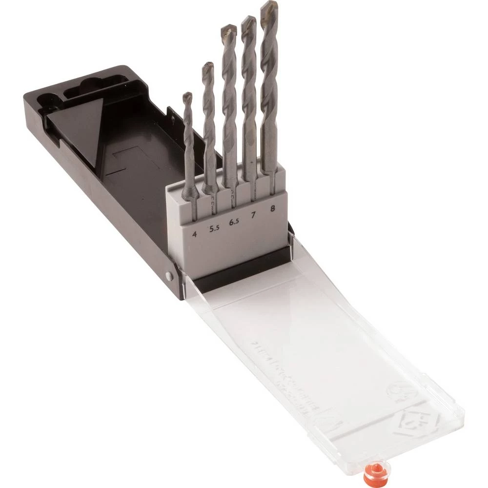 C.K T3111A čelik set svrdla 4 mm, 5.5 mm, 6.5 mm, 7 mm, 8 mm SDS-Plus 5 kom. slika