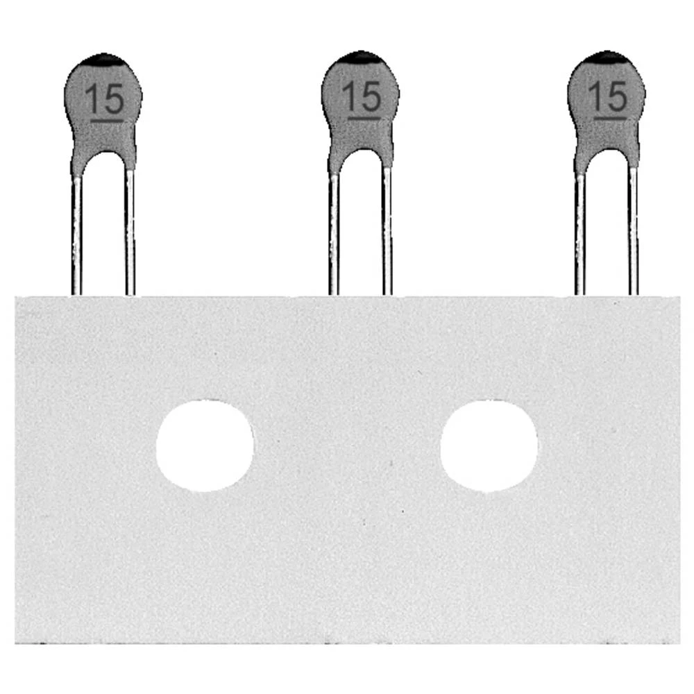 RICHWELL keramički plosnati kondenzator radijalno ožičen 100 V/DC 10 % 1 kom. slika