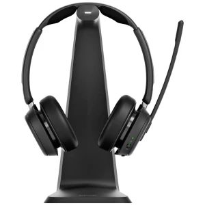 EPOS Impact 1061 ANC računalo On Ear Headset Bluetooth® stereo crna poništavanje buke slušalice s mikrofonom, uklj. stanica za punjenje i prikljucna stanica slika