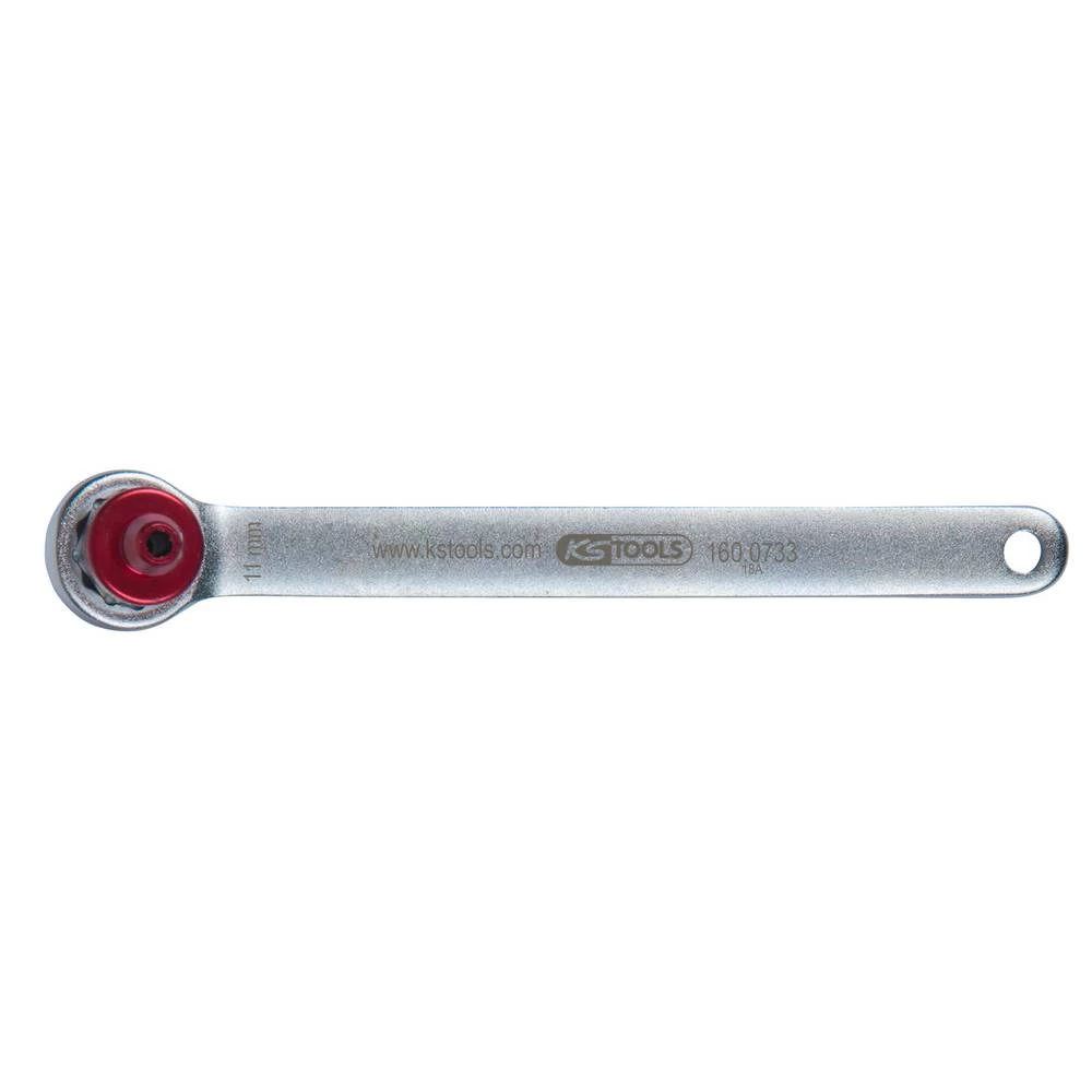 KS Tools 160.0733 Odzračnik kočnica, ekstra kratki, 11 mm, crveni slika