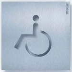 znak informacije Dostupno invalidskim kolicima (D x Š x V) 154 x 154 x 11 mm 1 St.