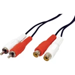 Value Cinch video priključni kabel [2x muški cinch konektor - 2x ženski cinch konektor] 5.00 m crna