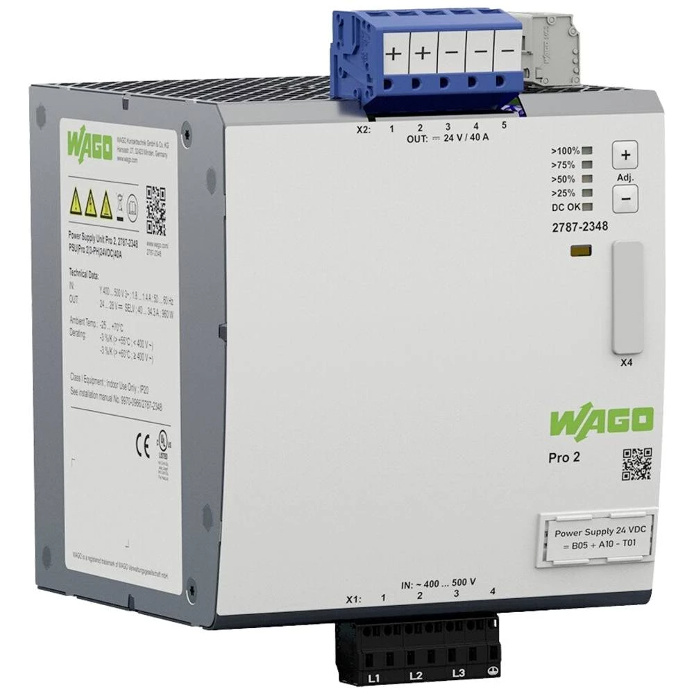 WAGO 2787-2348 kućište napajanja 40 A 960 W Content 1 St. slika