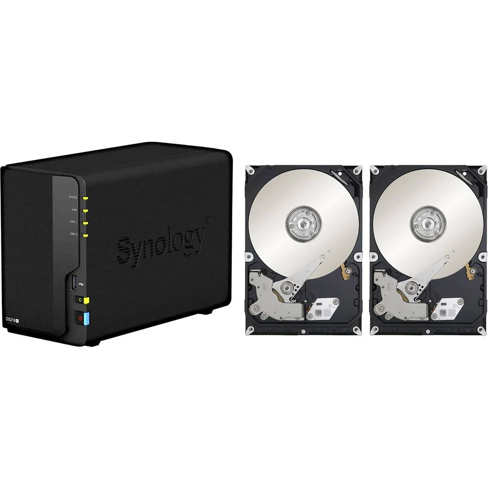 NAS server 8 TB Synology DiskStation DS218+-8TB-BC 2 Bay Opremljen sa 2x 4TB slika