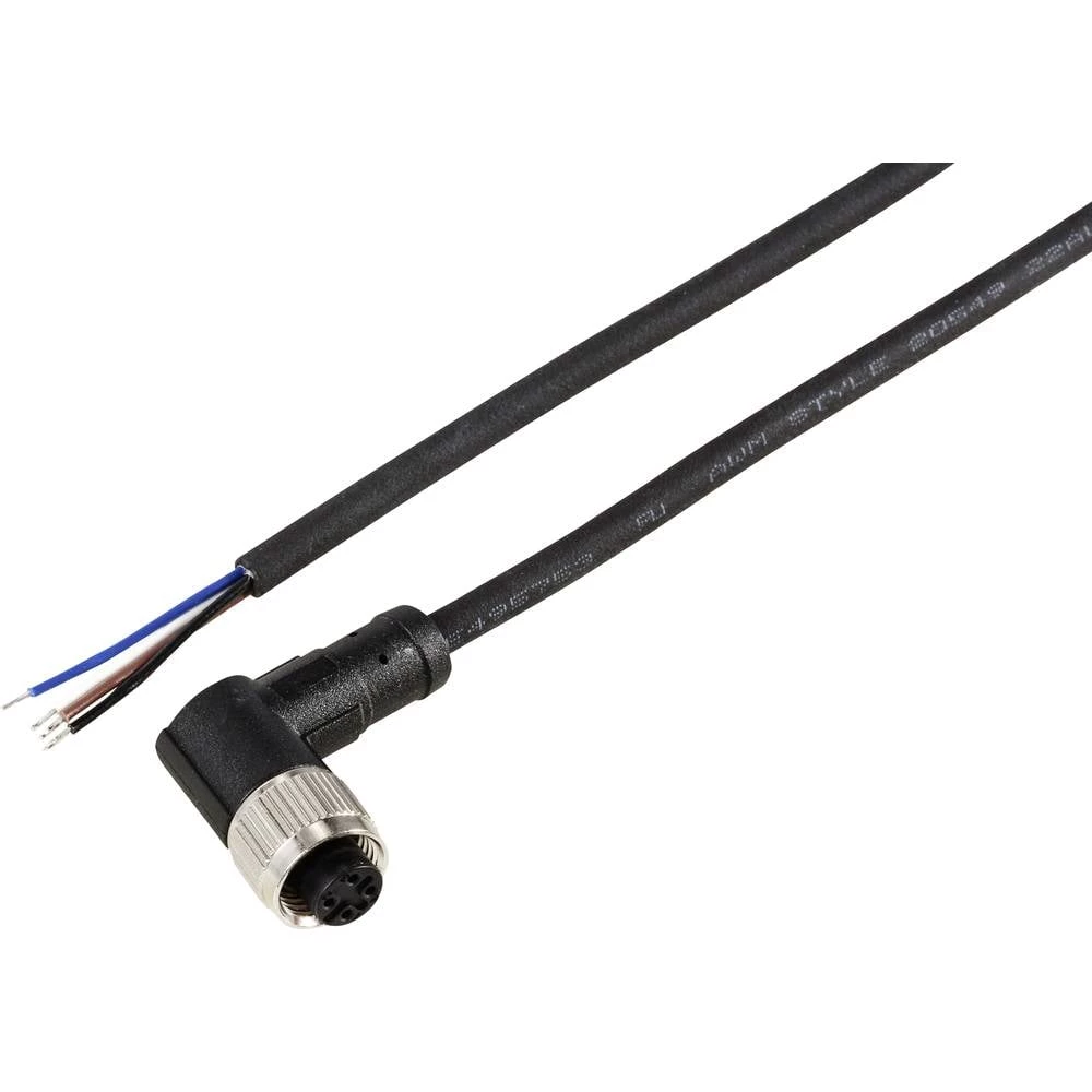 TRU COMPONENTS TC-12833156 priključni kabel za senzor/aktivator M12 konektor, kutni 2 m Broj polova: 4 1 St. slika