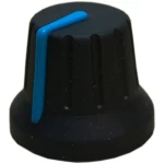 Okretni gumb S pokazivačem Crno-plava (Ø x V) 18.8 mm x 15.24 mm PSP 49009-BL 1 ST