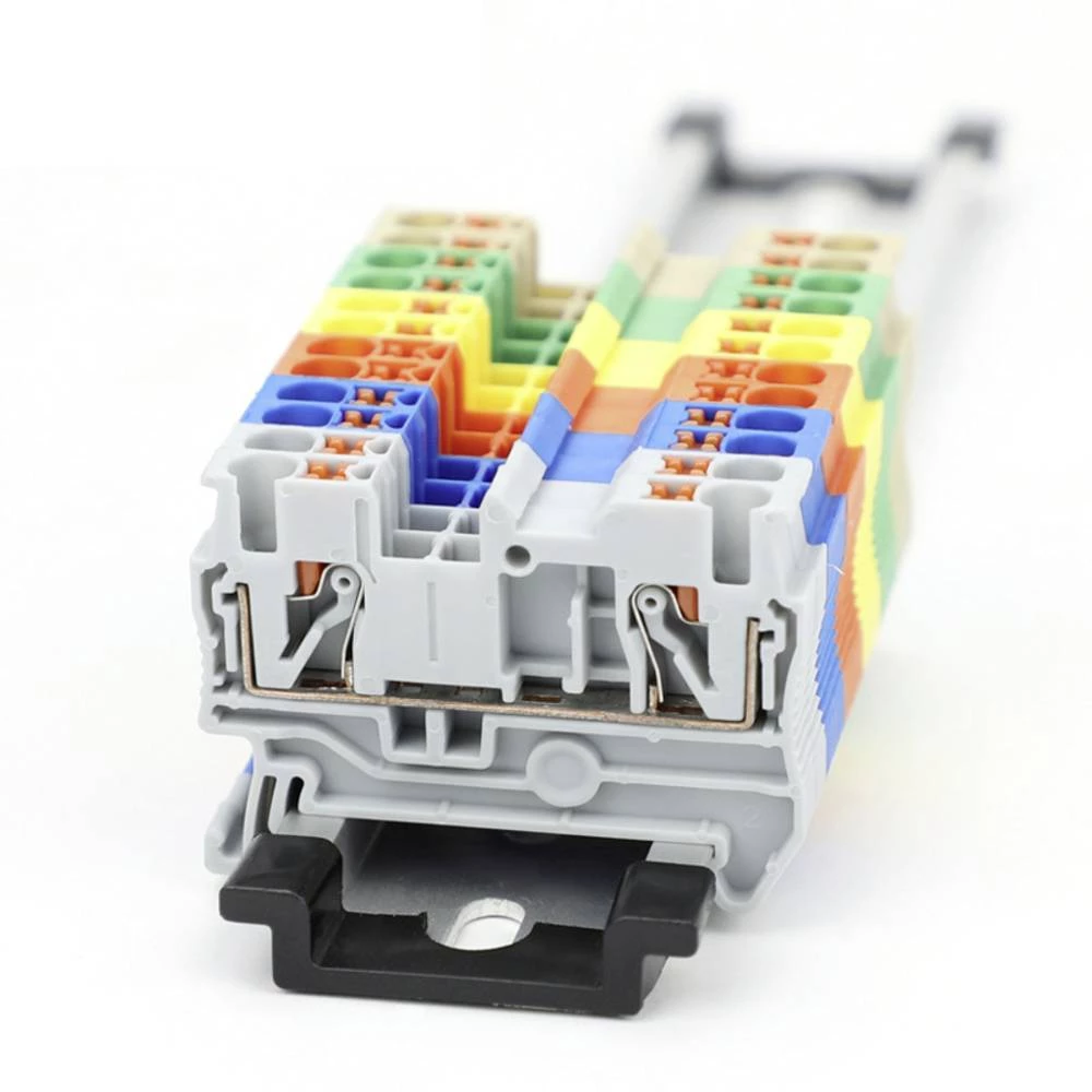 TRU COMPONENTS TC-11592344 prolazna stezaljka 6.2 mm brzo spajanje  siva 1 St. slika