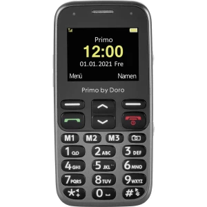 Primo by DORO 218 senior mobilni telefon sos ključ crna slika