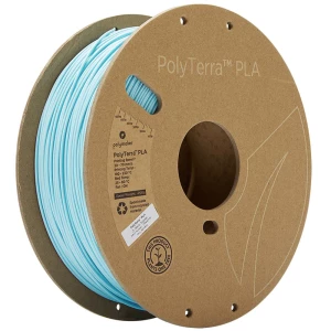 Polymaker 70910 PolyTerra 3D pisač filament PLA manji sadržaj plastike, topljiv u vodi 1.75 mm 1000 g ledenoplava   1 St. slika