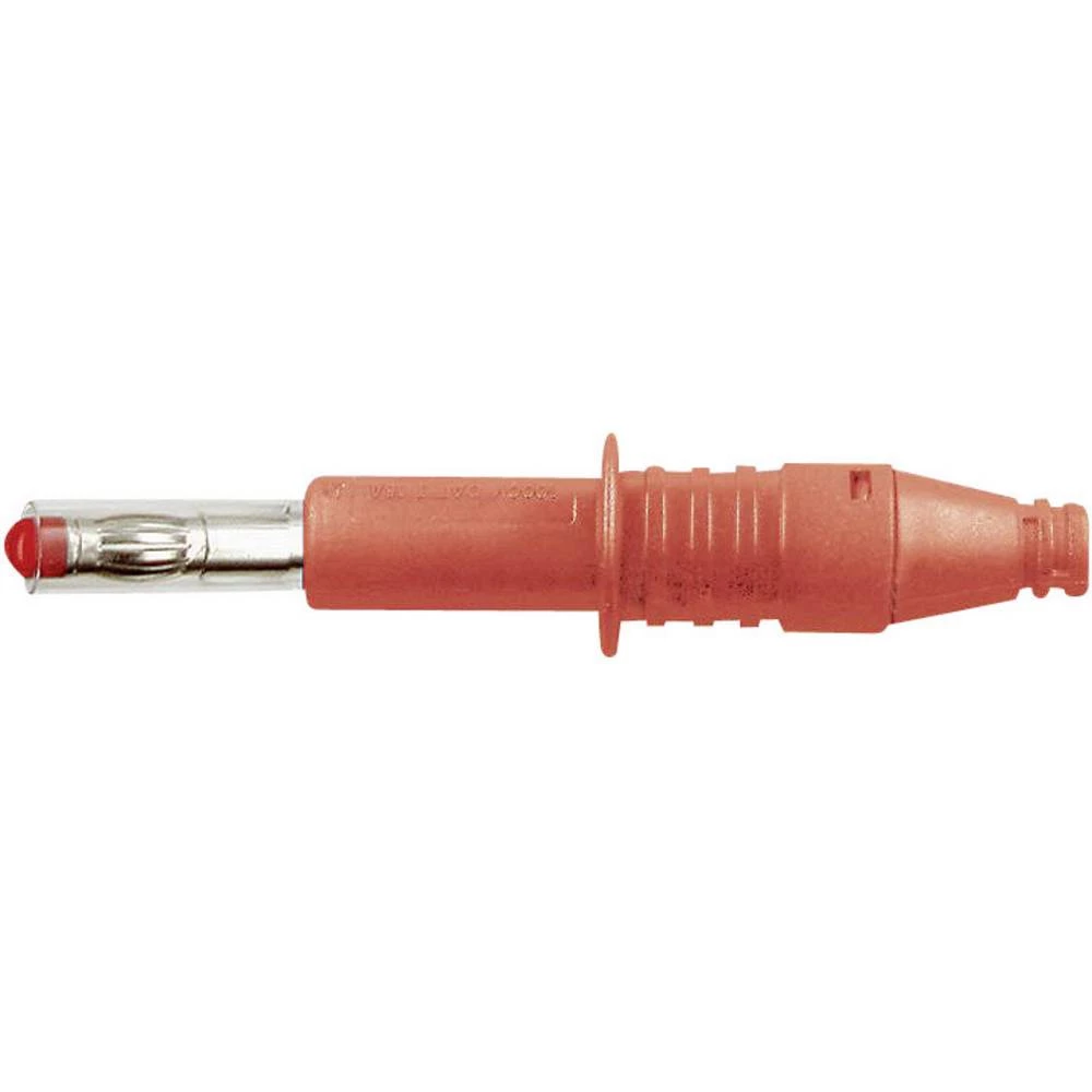 Stäubli X-GL-438 lamelni utikač ravni muški konektor Zatik-Ø: 4 mm crvena 1 St. slika
