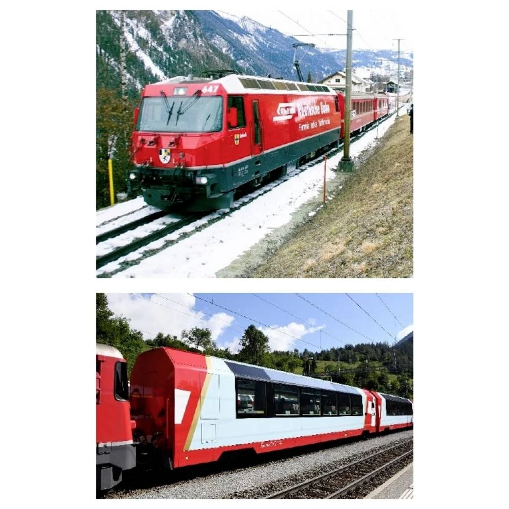 KATO K10-025 Početni set N RhB Glacier Express slika