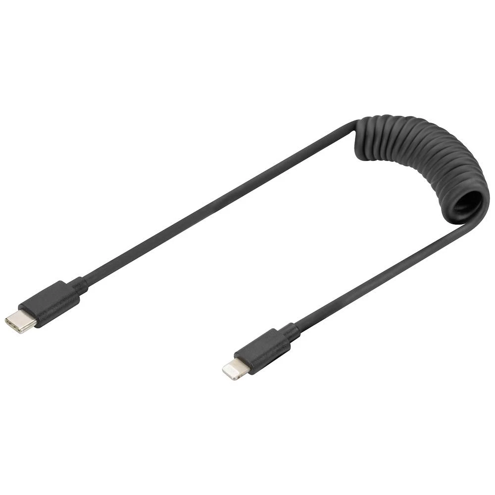 Digitus USB kabel  Apple Lightning utikač, USB-C® utikač 1 m crna  AK-600434-006-S slika