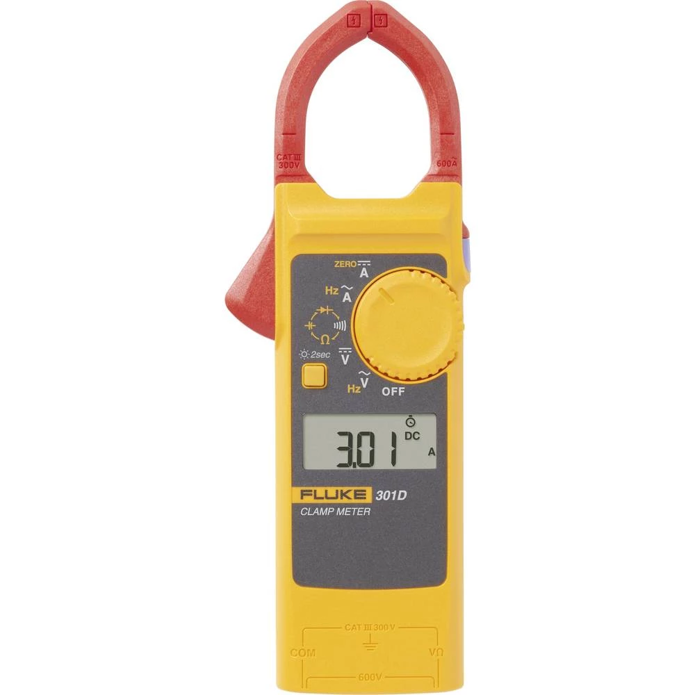 Fluke 301D/EUR strujne stezaljke digitalni CAT III 300 V Zaslon (brojevi): 6000 slika