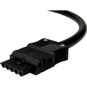 Adels-Contact 92846520 mrežni priključni kabel slobodan kraj - mrežni konektor Ukupan broj polova: 4 + PE crna 2.00 m 20 St. slika