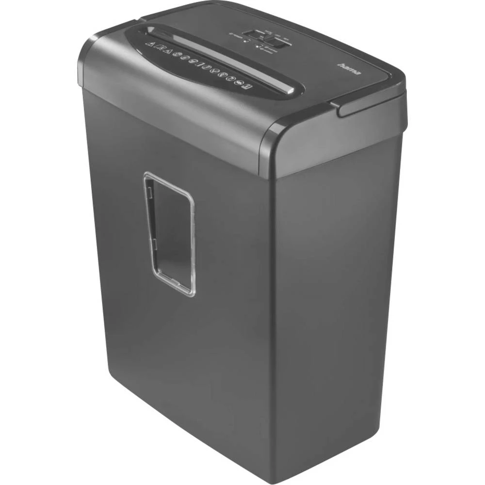 Hama Prime M80 uništavač dokumenata 9 list 2 x 12 mm P-5 20 l Uništava također kreditne kartice slika
