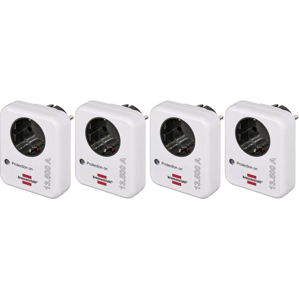 Brennenstuhl  SPA 135 međutikač sa zaštitom od prenapona  4-dijelni komplet Zaštita od prenapona za: utičnica 13.5 kA  4 slika