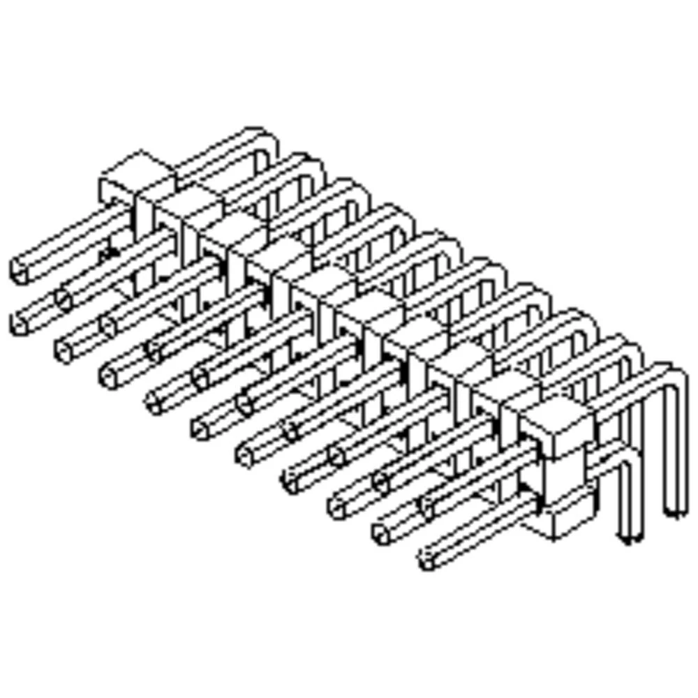Molex ugradna standardna letva s muškim kontaktima 717640004 kom. Bulk slika
