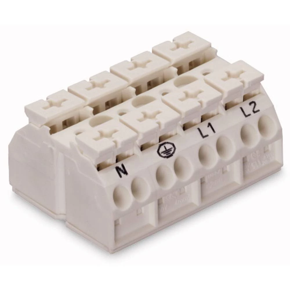 WAGO 862-8634 stezaljka za priključivanje uređaja opružna stezaljka bijela 200 St. slika