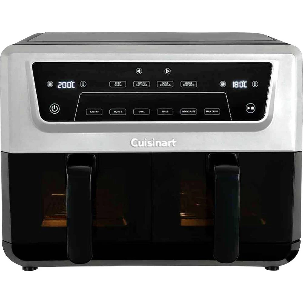 Cuisinart AirTwin friteza na vrući zrak 10.4 l 2400 W funkcija tajmer crna, srebrna slika