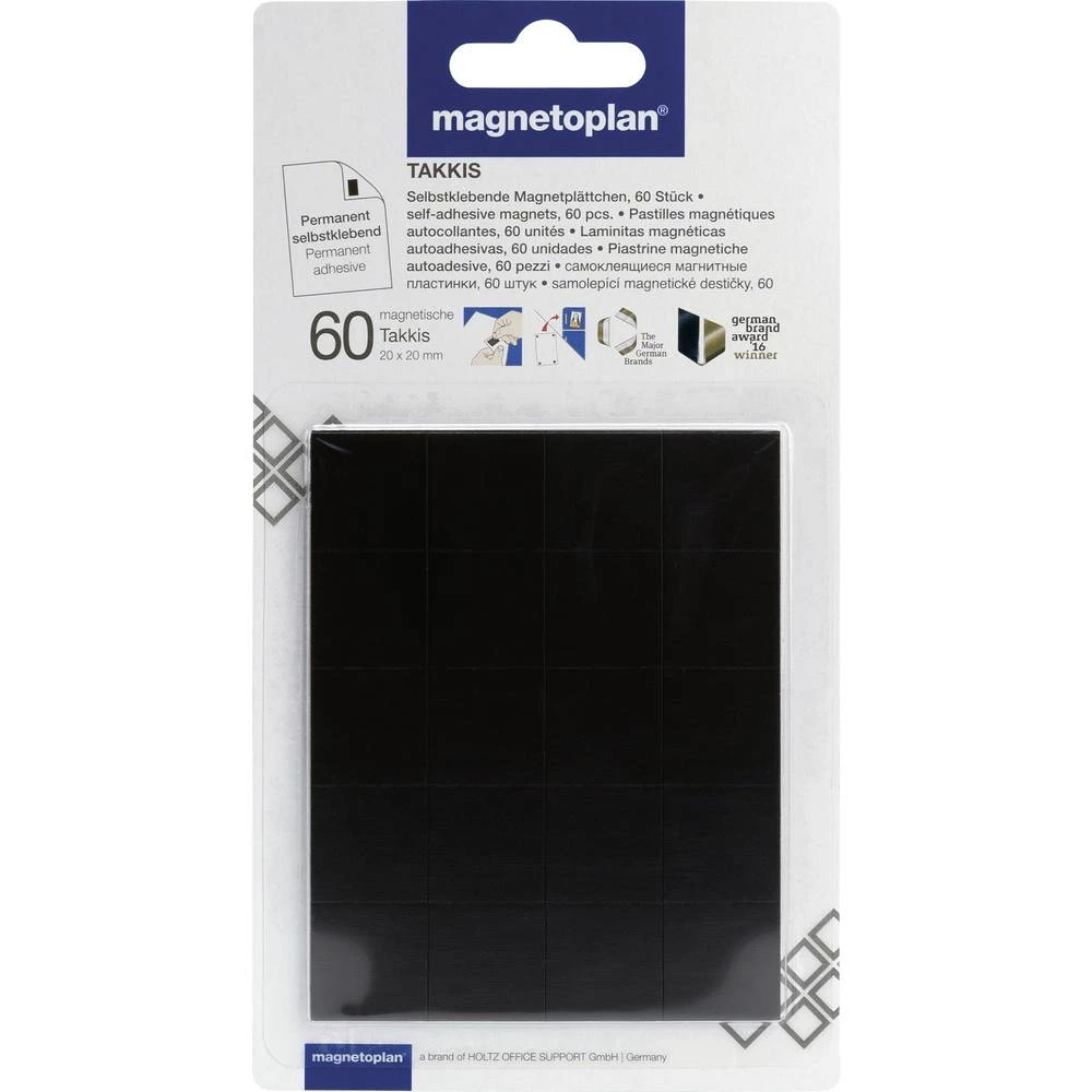 magnetoplan magnetna ploča (D x Š x V) 20 x 20 x 0.75 mm kvadratni 60 kom. 15502 slika