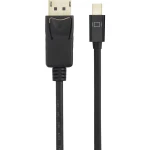 Renkforce Mini-DisplayPort / DisplayPort priključni kabel 2.00 m RF-4538176 pozlaćeni kontakti crna [1x muški konektor m