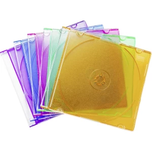 Basetech kutija za CD 1 CD/DVD/Blu-ray plastika plava boja, standardno zelena, narančasta, ružičasta, purpurna 1 St. (Š slika