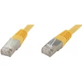 LAN (RJ45) Mreža Priključni kabel CAT 6 S/FTP 15 m Žuta Dvostruko zaštićen econ connect slika
