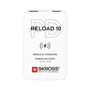 Skross Reload 10 PD, Qi powerbank (rezervna baterija) 10000 mAh  li-ion  bijela prikaz statusa slika