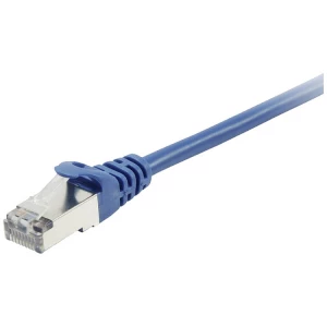 Equip 605538 RJ45 mrežni kabel, Patch kabel cat 6 S/FTP 15 m plava boja pozlaćeni kontakti 1 St. slika
