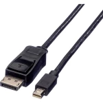 Value Mini-DisplayPort priključni kabel 1.00 m 11.99.5634 sa zaštitom crna [1x muški konektor displayport - 1x muški kon