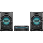 Stereo uređaj Sony Shake X30D Bluetooth, DVD, NFC, UKW, USB, Uklj. funkcija karaoke , Svjetlo raspoloženja Crna