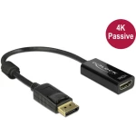 Delock DisplayPort / DVI priključni kabel 20.00 cm 62609 pozlaćeni kontakti crna [1x muški konektor displayport - 1x žen