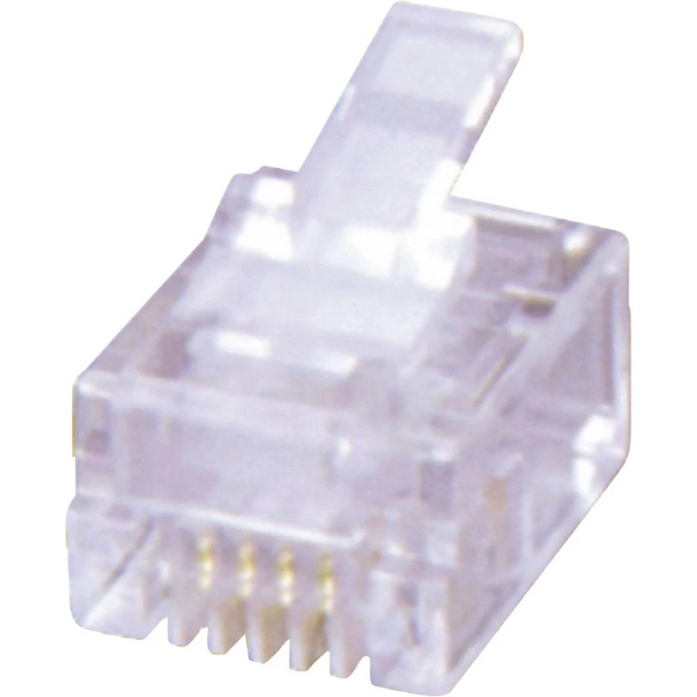 MH Connectors MHRJ126P6CR 6510-0104-04 ravni muški konektor Broj pola: 6P6C prozirna 1 St. slika