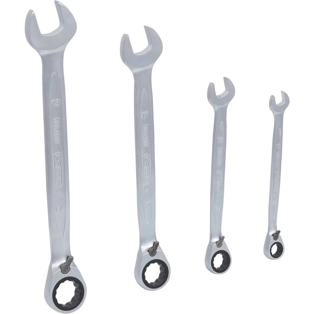 KS Tools 503.4604 5034604 komplet prstenastih ključeva sa čegrtaljkom Veličina ključa (metrička) (naslov) 10 - 19 mm slika