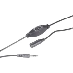 SpeaKa Professional-JACK audio produžni kabel [1x JACK utikač 3.5 mm - 1x JACK utičnica 3.5 mm] 6 m crn s kontrolom jačine