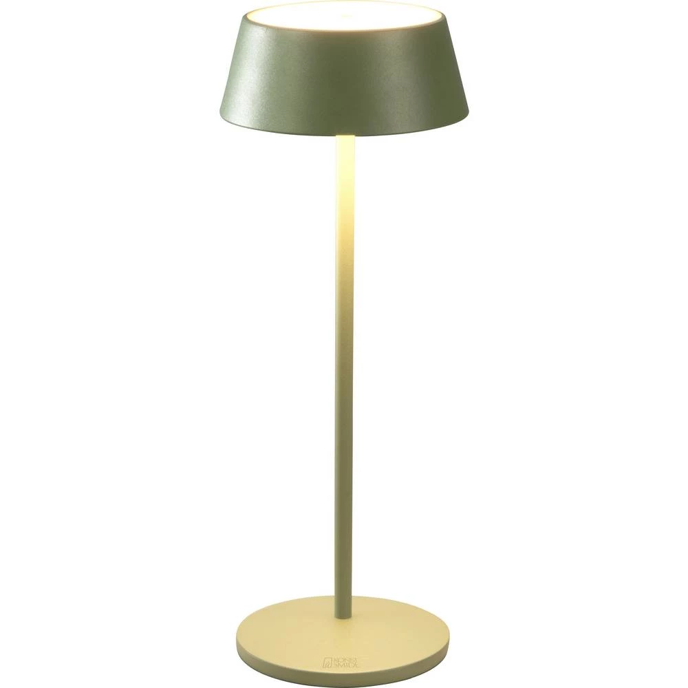 Konstsmide 7839-630 Menton LED akumulatorska stolna lampa zeleno-siva slika